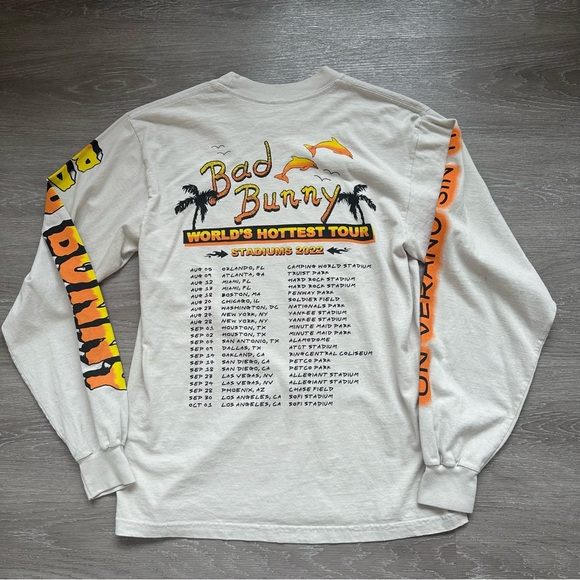 Bad Bunny Un Verano Sin Ti World’s Hottest Tour Tee Long Sleeve - Picture 3 of 3